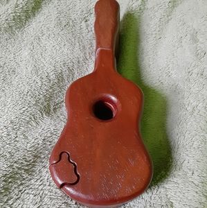 Wooden Guitar Puzzle Box